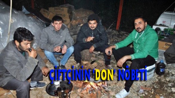 Seralarda Çiftçinin 'Don' Nöbeti
