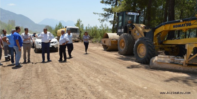 SERİK HASKIZILÖREN’DE ASFALT HAZIRLIĞI