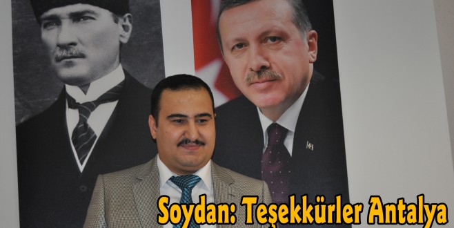 Soydan: Teşekkürler Antalya