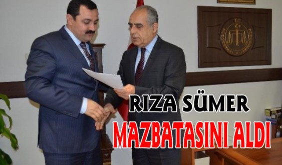Sümer mazbatasını aldı