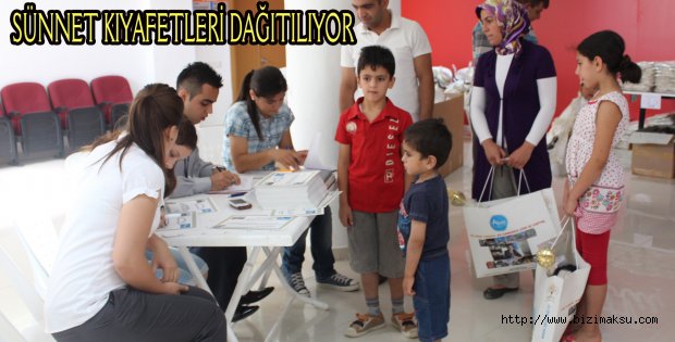 SÜNNET KIYAFETLERİ DAĞITILIYOR
