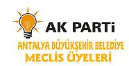 AK PARTİ ANTALYA BÜYÜKŞEHİR BELEDİYE MECLİS ÜYELERİ