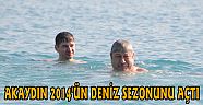 AKAYDIN, OĞLU ATEŞ'LE BİRLİKTE KONYAALTI SAHİLİNDE DENİZ KEYFİ YAPTI