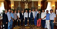 AKDENİZ GAZETECİLER FEDERASYONU YÖNETİM KURULU ÜYELERİNDEN ZİYARET
