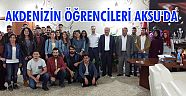 AKDENİZİN ÖĞRENCİLERİ AKSU'DA