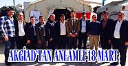 AKGİAD’TAN ANLAMLI 18 MART