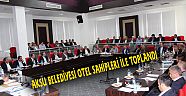 AKSU BELEDİYESİ'NDE OTELCİLERLE GÖRÜŞME