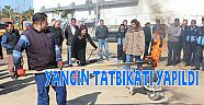 AKSU BELEDİYESİ’NDE YANGIN TATBİKATI