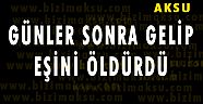 AKSU'DA GÜNLER SONRA GELİP ESKİ EŞİNİ ÖLDÜRDÜ