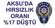 AKSU'DA HIRSIZLIK ORANI DÜŞTÜ