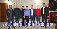 AKSULU GÜREŞÇİ TÜRKİYE İKİNCİSİ OLDU