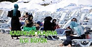 Antalyada Kadınlar Plajına Büyük İlgi