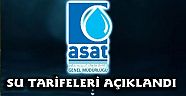 ASAT'ın su tarifesi açıklandı