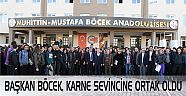 BAŞKAN BÖCEK, KARNE SEVİNCİNE ORTAK OLDU