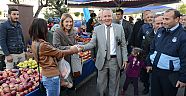 Başkan Evcilmen Şirinyalı Pazarı’nda