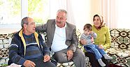 BAŞKAN ŞAHİN’DEN ENGELLİ AİLEYE ZİYARET