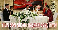 Başkan Turgay Genç 365’nci nikahı kıydı