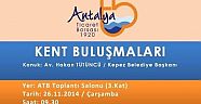 Başkan Tütüncü "Kent Buluşmaları"Nın Konuğu Olacak