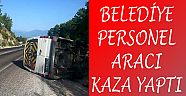 Belediye Personeli Kaza Geçirdi
