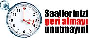 BU GECE SAATLERİ GERİ ALMAYI UNUTMAYIN !