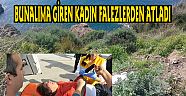 BUNALIMA GİREN KADIN FALEZLERDEN ATLADI