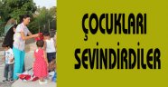 Çocukları sevindirdiler
