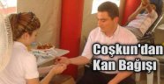 Coşkun’dan kan bağışı