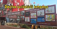 Dinç'ten karikatürlü kampanya
