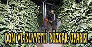 DON VE KUVVETLİ RÜZGAR UYARISI