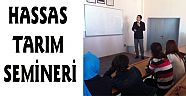 ELMALI’DA HASSAS TARIM SEMİNERİ GERÇEKLEŞTİRİLDİ