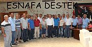 ESNAFA BAŞKAN ŞAHİN’DEN DESTEK