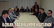 İLÇELER, 500 BİN ÜYEYE KİLİTLENDİ