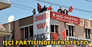 İŞÇİ PARTİSİ’NİN “CUMHURİYETİ YIKANLARI YIKACAĞIZ” PANKARTI, VİNÇ YARDIMIYLA KAPATILDI