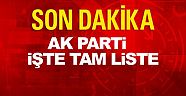 İşte AK Parti Antalya aday adaylarının tam listesi