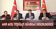 MHP AKSU TEŞKİLATI GÜNDEMİ DEĞERLENDİRDİ