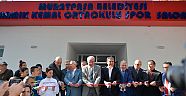 NAMIK KEMAL ORTAOKULU SPOR SALONU TÖRENLE AÇILDI