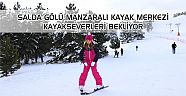  SALDA GÖLÜ MANZARALI KAYAK MERKEZİ KAYAKSEVERLERİ BEKLİYOR