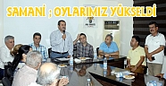 SAMANİ ; OYLARIMIZ ARTTI