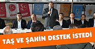 TAŞ VE ŞAHİN DESTEK İSTEDİ