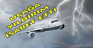 Uçağa Yıldırım İsabet Etti