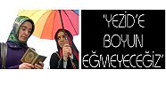 Yağmur Altında 'Yezid'e Boyun Eğmeyeceğiz' Sloganlarıyla Tepki Gösterdiler