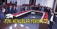 YENİ MEMURLARDAN YEMİN TÖRENİ