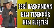 YILDIRIM'DAN TEŞEKKÜR VE ELEŞTİRİ