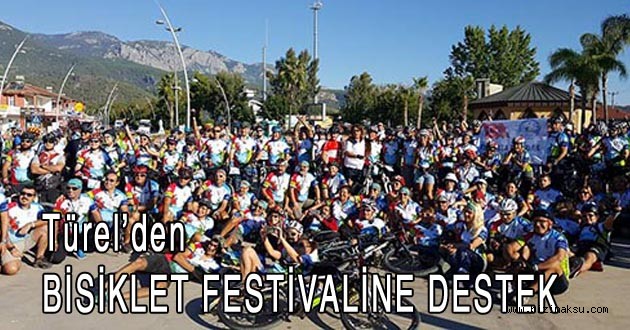 TÜREL'DEN BİSİKLET FESTİVALİNE DESTEK