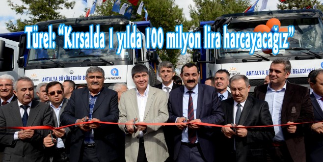 Türel: “Kırsalda 1 yılda 100 milyon lira harcayacağız”