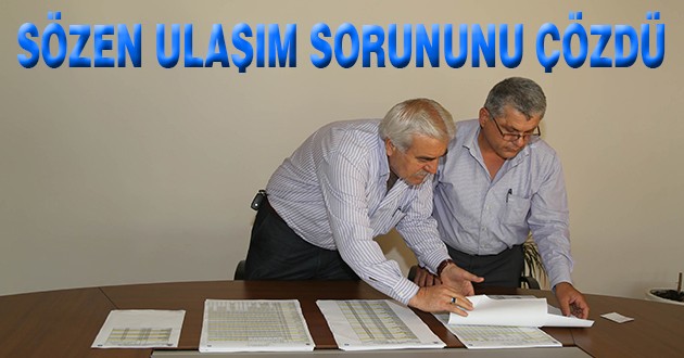 ULAŞIMLA İLGİLİ SORUNLAR ORTADAN KALKIYOR