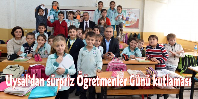 Uysal’dan sürpriz Öğretmenler Günü kutlaması