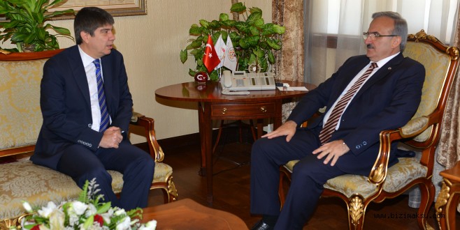 VALİ KARALOĞLU'NA BAŞKAN TÜREL VE BÜYÜKELÇİ MOORE'DAN NEZAKET ZİYARETİ