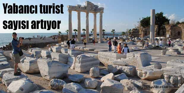 Yabancı turist sayısı artıyor