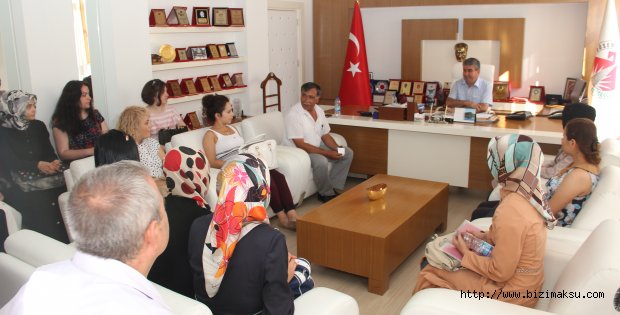 Yeni Atanan Öğretmenler Başkan Tursun’u ziyaret etti.
